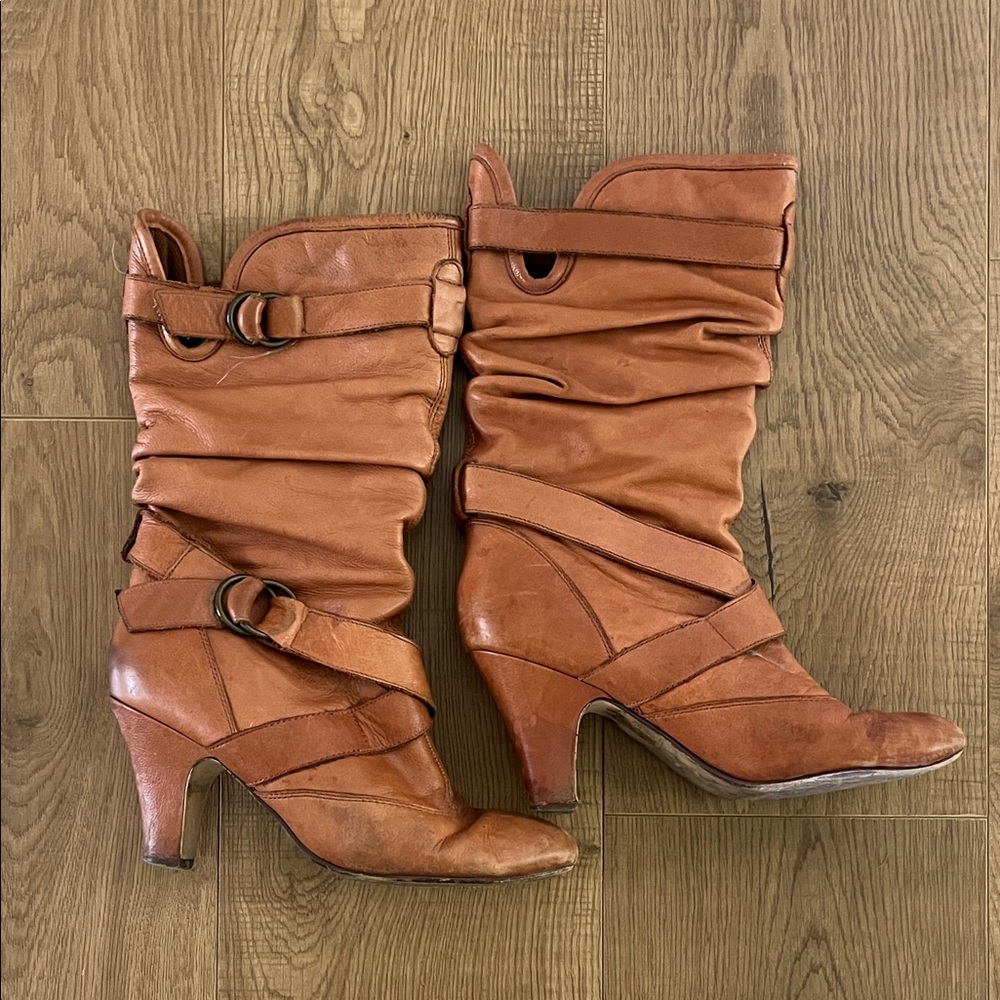 Steve Madden Brown Heeled Boots